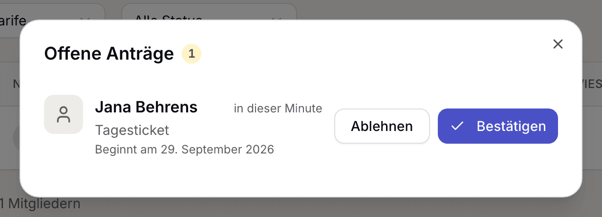 Neue Verträge mit einem wartenden Vertrag